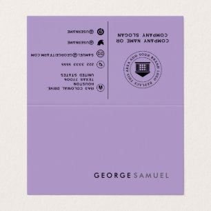 Simple Minimalist Professional Folder Custom Business Card