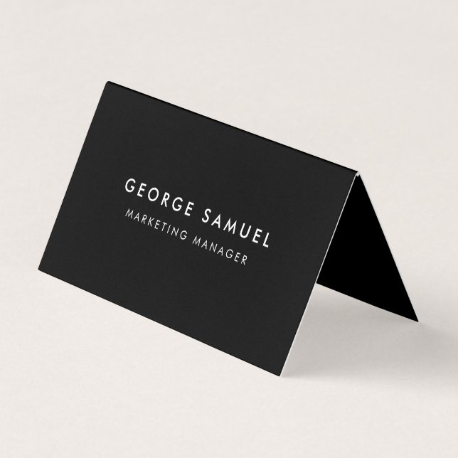 Simple Minimalist Professional Folder Custom Business Card (Front)