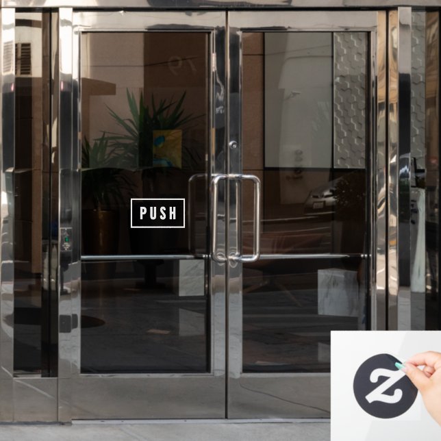 Simple Minimalist Push Door Sign (Office Door)