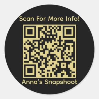 Simple, Minimalist, QR Code Sticker