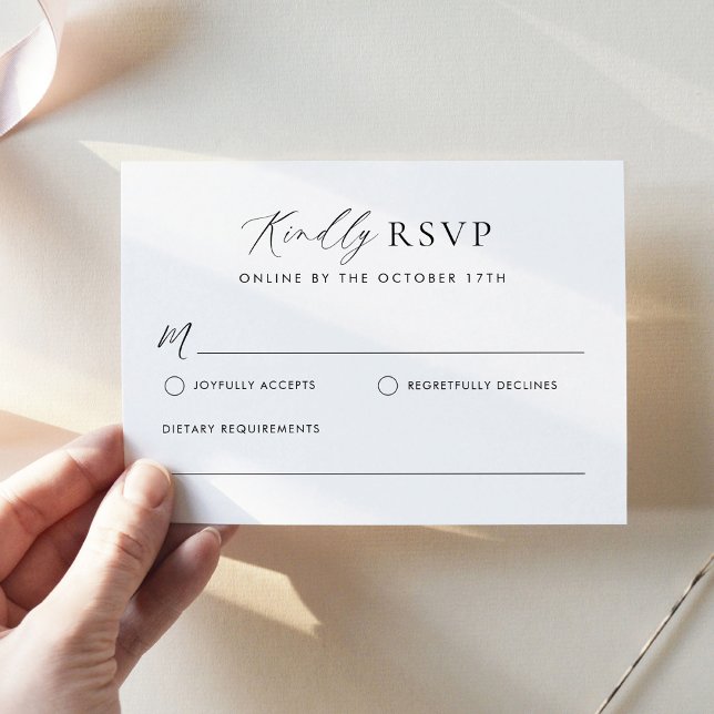 Simple Minimalist RSVP Card (Creator Uploaded)