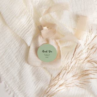 Simple Minimalist|Sage Wedding Thankyou Favour Tags