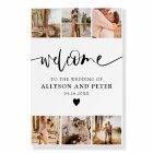 Simple minimalist script wedding welcome 6 photos