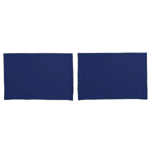Simple Minimalist Solid Colour Dark Navy Blue Pillowcase