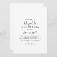 Simple Minimalist Spanish Bridal Shower