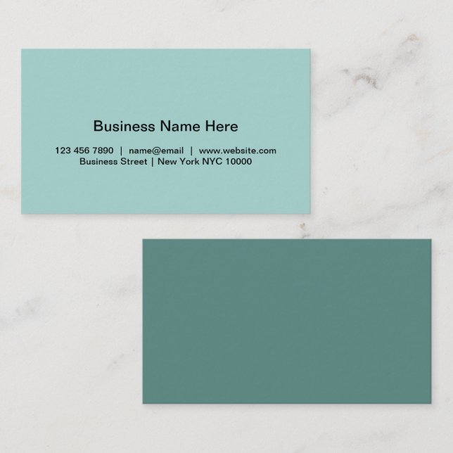 Simple Minimalist Style Professional Business Card (Front/Back)