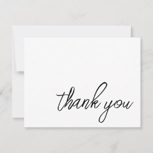 Simple Minimalist Thank You Card