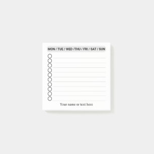 Simple Minimalist To do List Post-it Notes