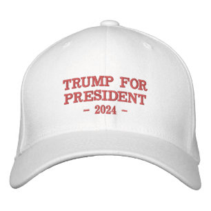 Simple Minimalist Trump for President 2024  Embroidered Hat
