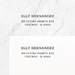 Simple Minimalist Typewriter 11 | Return Address Self-inking Stamp