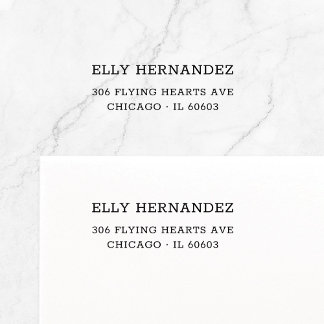 Simple Minimalist Typewriter 11 | Return Address Self-inking Stamp