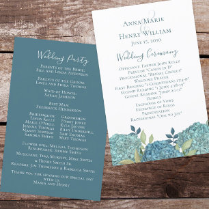 Simple Minimalist Wedding Ceremony Template