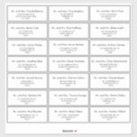 Simple Minimalist Wedding Guest Address Label<br><div class="desc">This simple minimalist wedding guest address label is perfect for a simple wedding. The design features a beautiful front in a white background to embellish your event.</div>