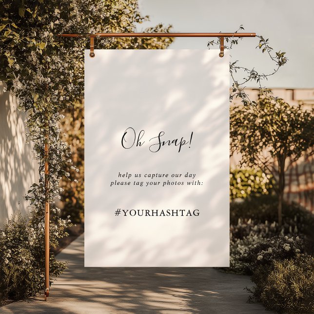 Simple Minimalist Wedding Oh Snap Sign (Creator Uploaded)