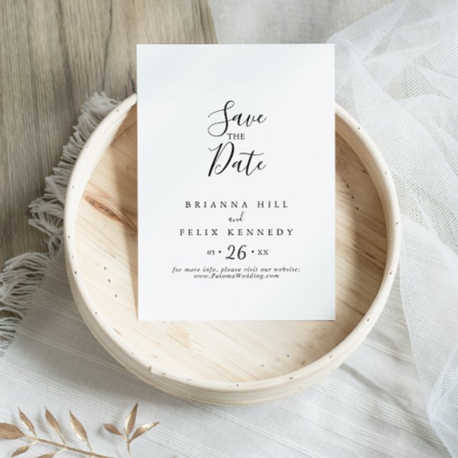 Simple Minimalist Wedding Save The Date (Creator Uploaded)