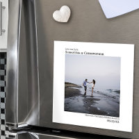 Simple Minimalist Wedding Save the Date Photo