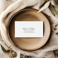 Simple Minimalist Wedding Website
