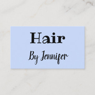 simple minimalistic custom logo white hairstylist  calling card