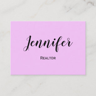 simple minimalistic custom logo white realtor  bus business card