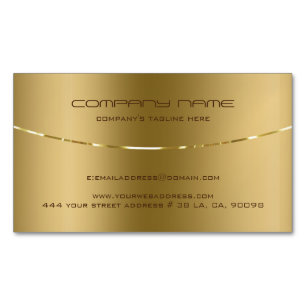 Simple minimalistic metallic gold background 	Magnetic business card