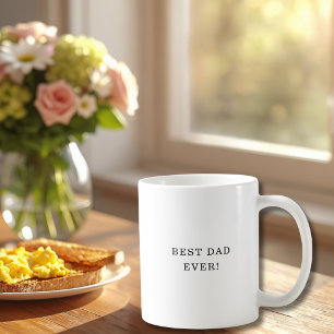 Simple Minimalistic Modern Best Dad Ever Coffee Mug