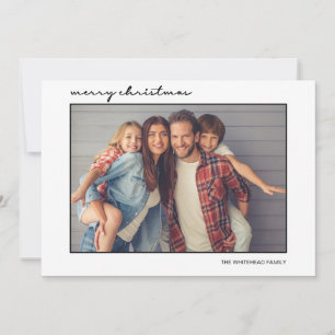 Simple Minimalistic Photo Holiday Card