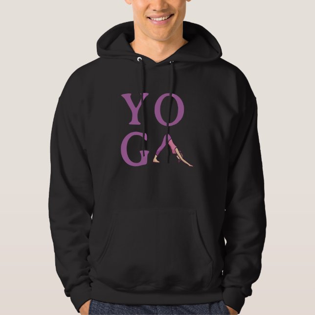Simple Minimalistic Yoga  1 Hoodie (Front)