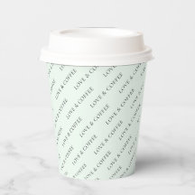 Simple Mint Minimal Custom Text Pattern