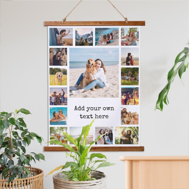 Simple Modern 17  Photo Collage Hanging Tapestry (Creator Uploaded)