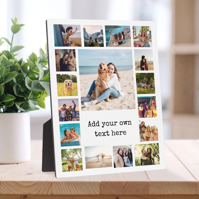 Simple Modern 17  Photo Collage Plaque (Creator Uploaded)