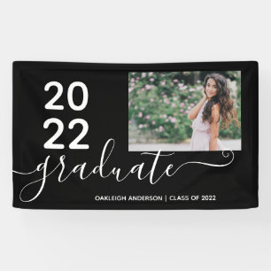 Simple Modern 2 Photo Graduation Banner