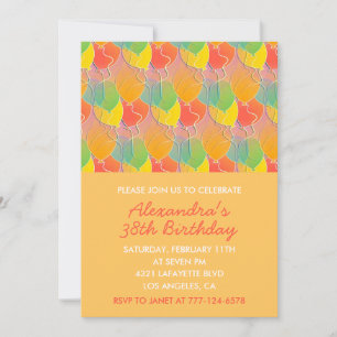 Simple Modern 38th birthday invitations Balloons 