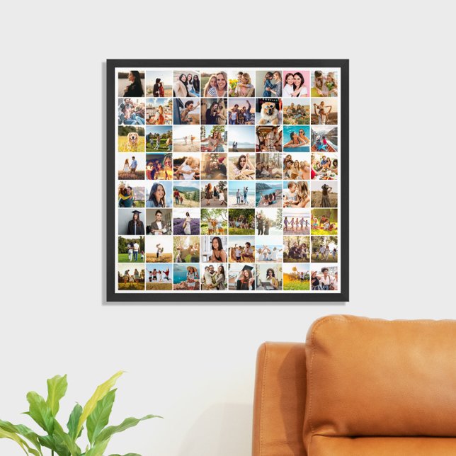 Simple Modern 64 Photo Collage Poster (Creator Uploaded)