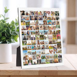 Simple Modern 99 Photo Collage Plaque<br><div class="desc">Create your own personalised photo collage plaque featuring 99 of your favourite pictures.</div>