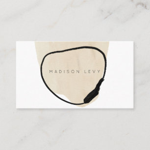 Simple Modern Abstract Artisan Business Appointment Card