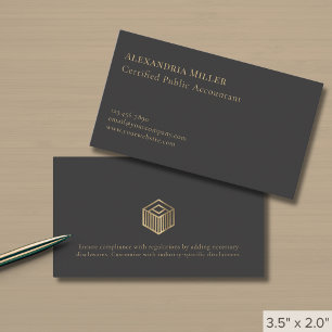 Simple Modern Accounting Tax Finance Business Card