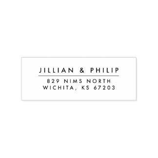 Simple & Modern Address Stamp