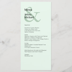 Simple modern and Lightgreen Black menu