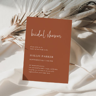 Simple Modern and Minimalist   Bridal Shower Invitation