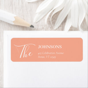 Simple Modern and Minimalist   Peach Wedding