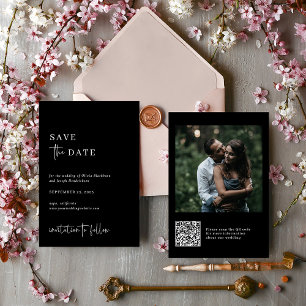 Simple Modern and Minimalist   Photo Wedding Save The Date