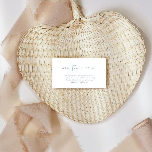Simple Modern and Minimalist | Wedding Details Enclosure Card (Creator Uploaded)