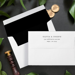 Simple Modern and Minimalist   Wedding Envelope