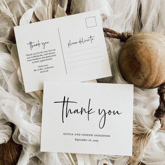 Simple Modern and Minimalist | Wedding Postcard (Creator Uploaded)
