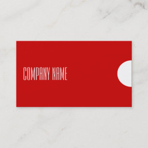 Simple Modern and Professional Business Card - RED