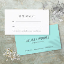 Simple Modern Appointment Card