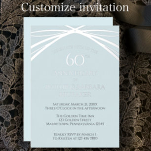 Simple Modern Arch 60th Wedding Anniversary Party