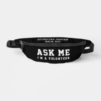 Simple Modern Ask Me Black White Volunteer Help