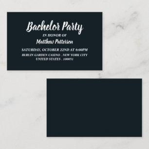 Simple & Modern, Bachelor Party Ticket Invitation