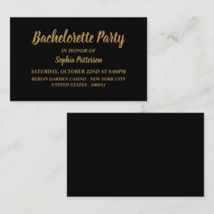 Simple & Modern, Bachelorette Party Ticket Invite